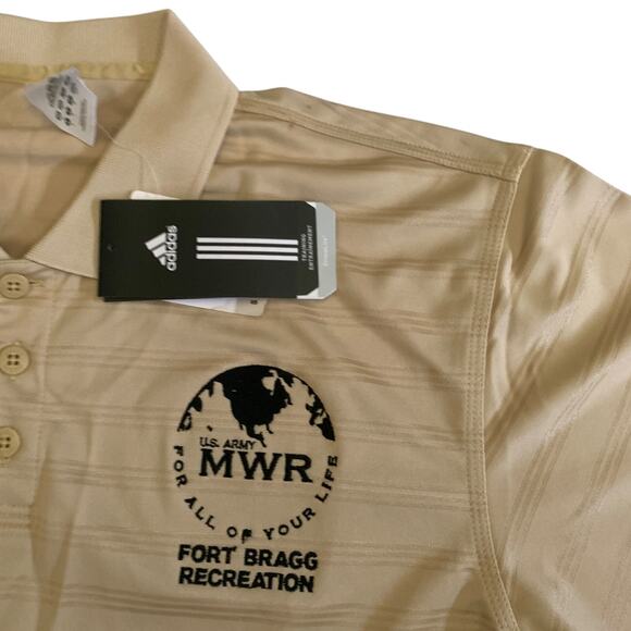 Adidas Men's Size S Climalite Short Sleeve U.S. NWR Fort Bragg Polo Shirt New - Picture 6 of 14